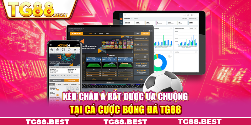 Kèo Châu Á rất được ưa chuộng tại cá cược bóng đá Tg88